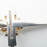【6jfb0368-k】ティファニー ネックレス シグネチャークロス K18YG イエローゴールド シルバー925【中古】レディース
