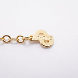 【6jfb0369-k】クリスチャンディオール ネックレス CDロゴ GPメッキ ゴールド【中古】レディース