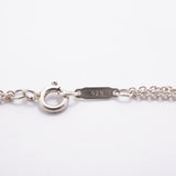 【6jfb0370-k】ティファニー ネックレス インフィニティ ダブルチェーン シルバー925【中古】レディース