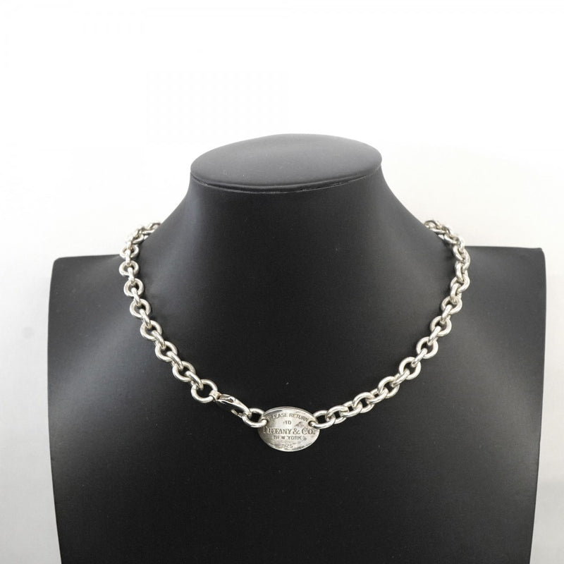 【6jfb0371-k】ティファニー ネックレス リターントゥ オーバル シルバー925【中古】レディース