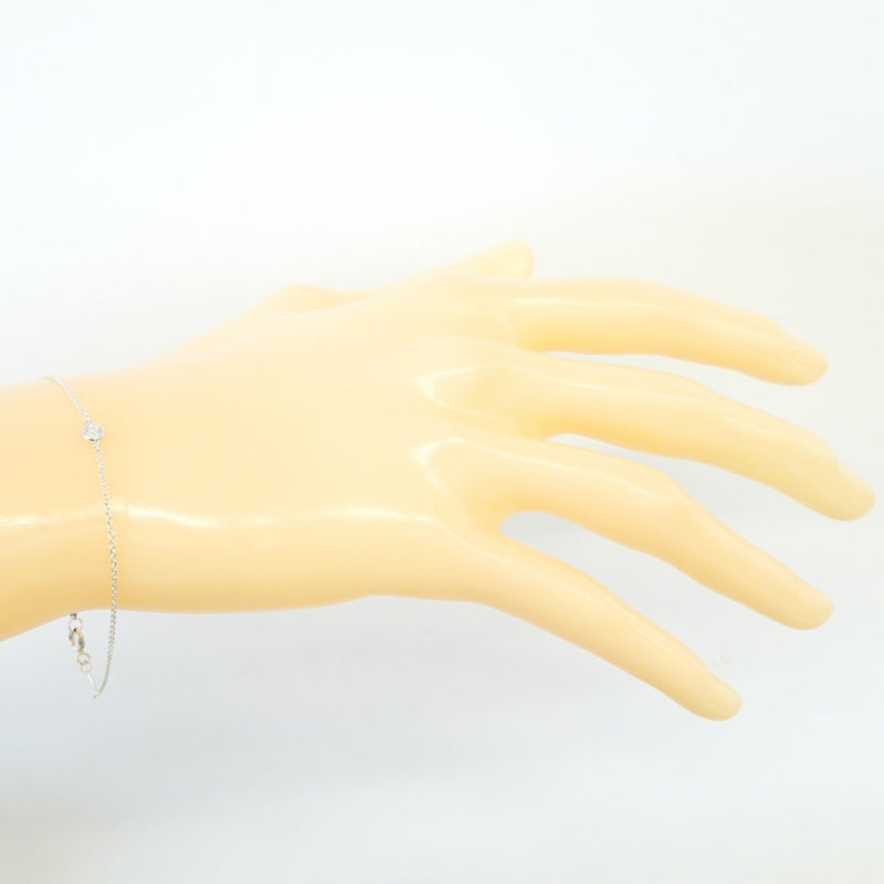 【6jfb0372-k】ティファニー ブレスレット バイザヤード 1PD シルバー925 ダイヤモンド【中古】レディース