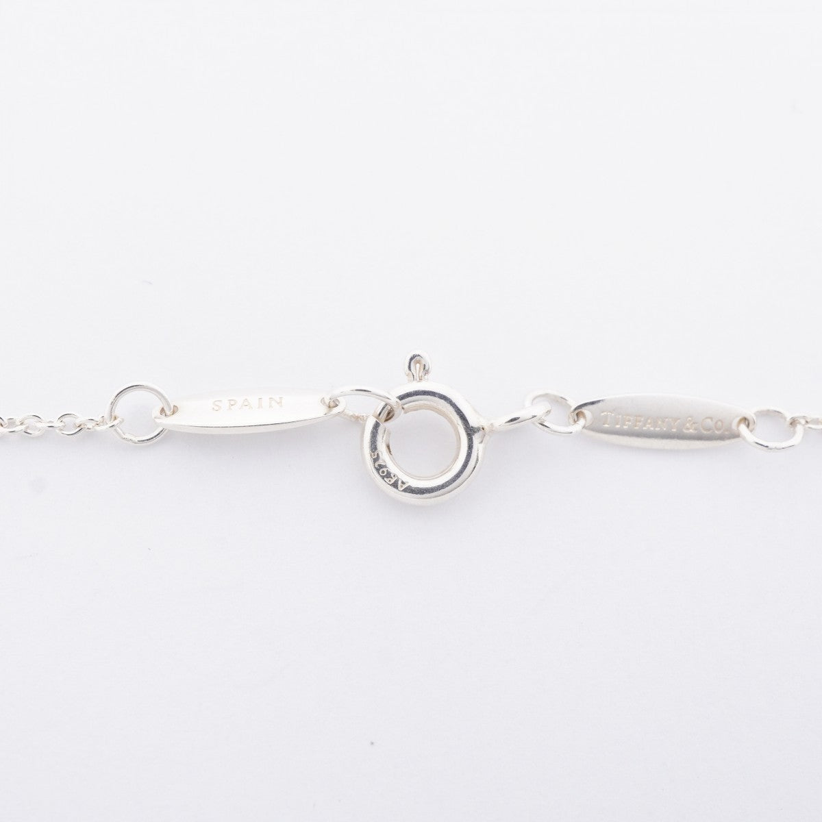 【6jfb0372-k】ティファニー ブレスレット バイザヤード 1PD シルバー925 ダイヤモンド【中古】レディース