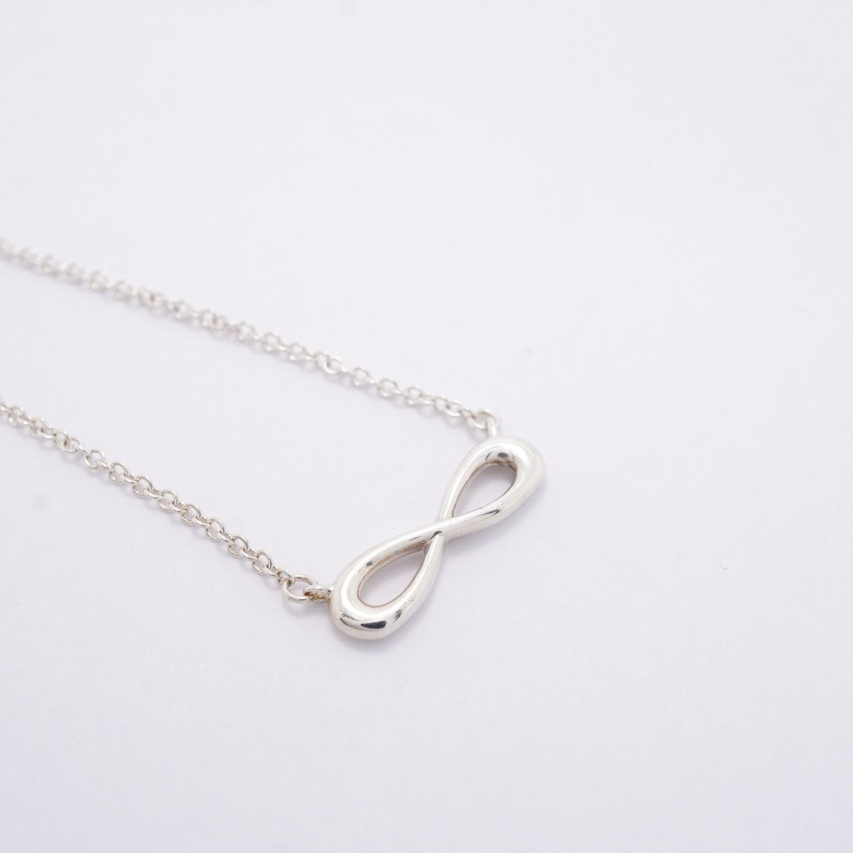 【6jfb0377-k】ティファニー ネックレス インフィニティ シルバー925【中古】レディース