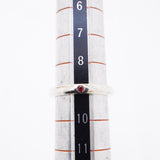 【6jfb0378-k】ティファニー リング スタッキングバンド シルバー925 ルビー レッド 9号【中古】レディース