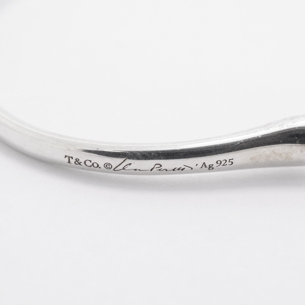 【6jfb0384-k】ティファニー ピアス オープンハート フープ シルバー925【中古】レディース
