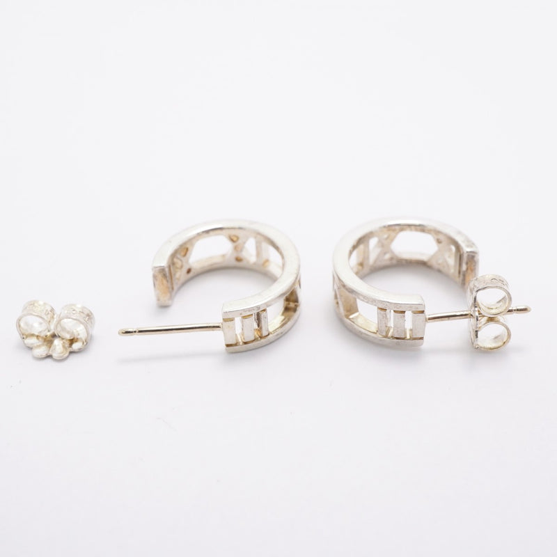 【6jfb0385-k】ティファニー ピアス オープンアトラス シルバー925【中古】レディース