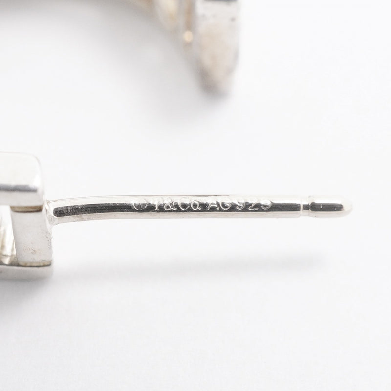 【6jfb0385-k】ティファニー ピアス オープンアトラス シルバー925【中古】レディース