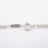 【6jfb0387-k】ティファニー ネックレス インフィニティ ダブルチェーン シルバー925【中古】レディース