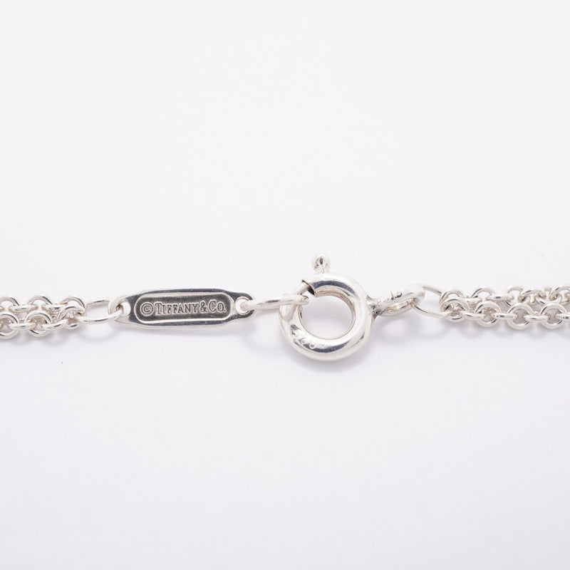 【6jfb0387-k】ティファニー ネックレス インフィニティ ダブルチェーン シルバー925【中古】レディース