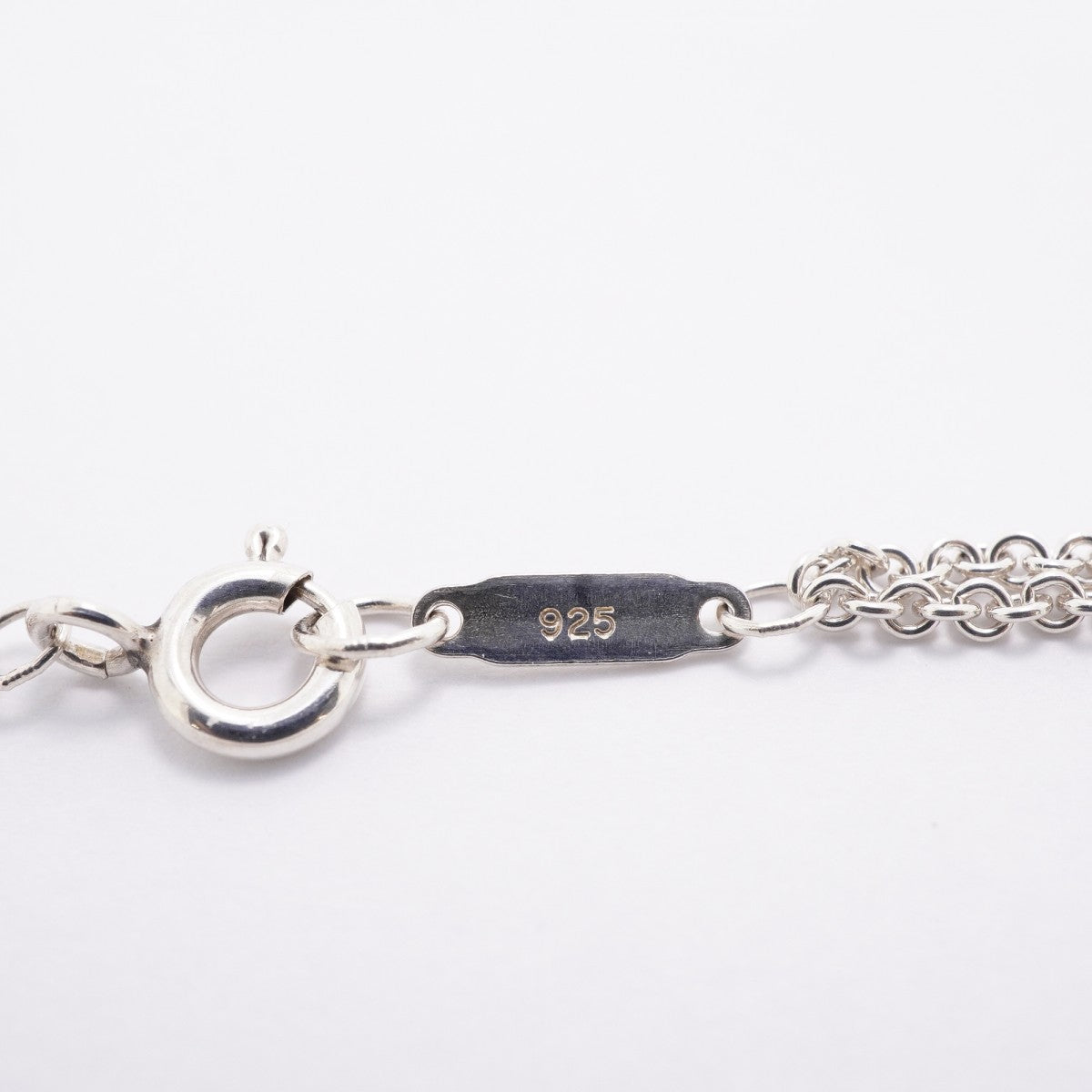 【6jfb0387-k】ティファニー ネックレス インフィニティ ダブルチェーン シルバー925【中古】レディース
