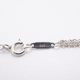 【6jfb0387-k】ティファニー ネックレス インフィニティ ダブルチェーン シルバー925【中古】レディース