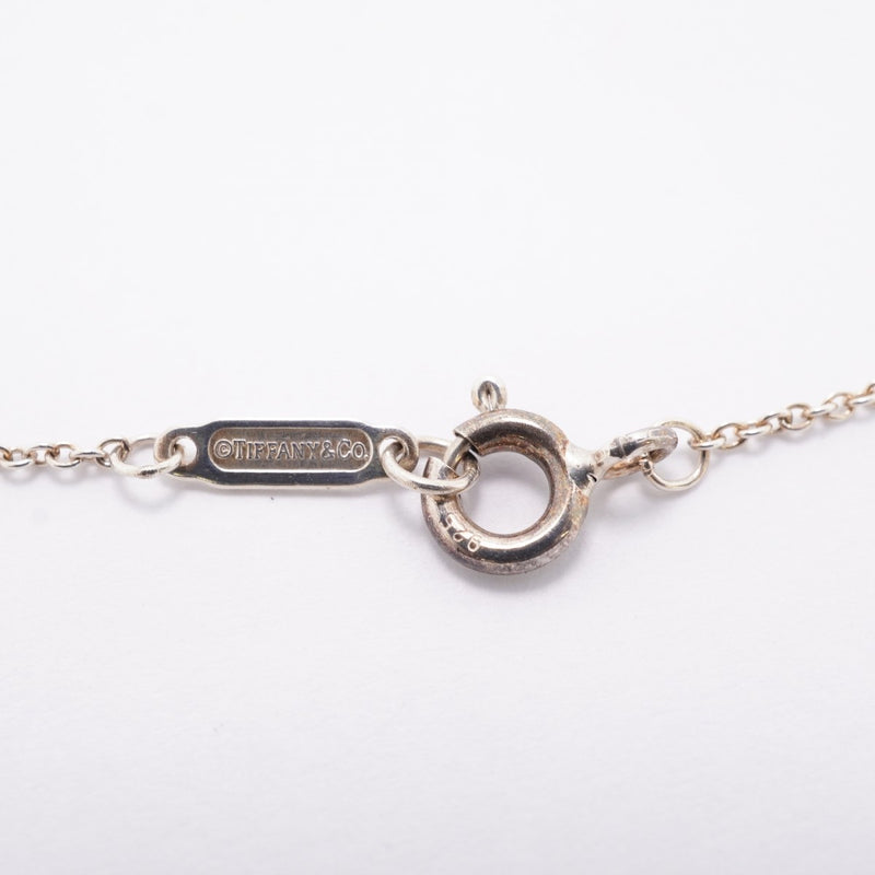 【6jfb0390-k】ティファニー ネックレス ダブルリターントゥハート シルバー925 ブルー【中古】レディース