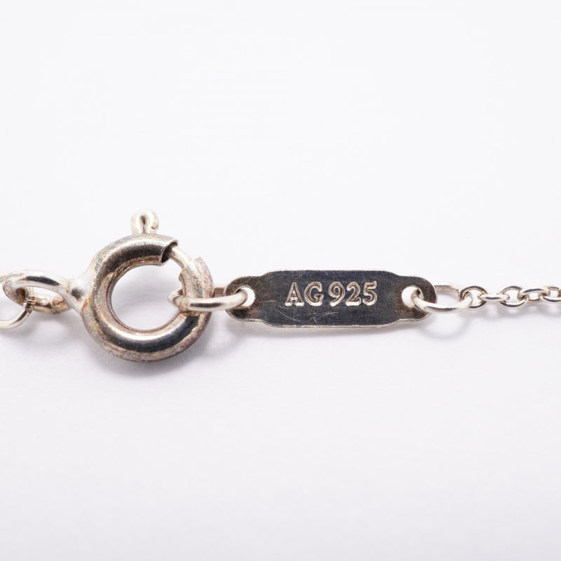 【6jfb0390-k】ティファニー ネックレス ダブルリターントゥハート シルバー925 ブルー【中古】レディース