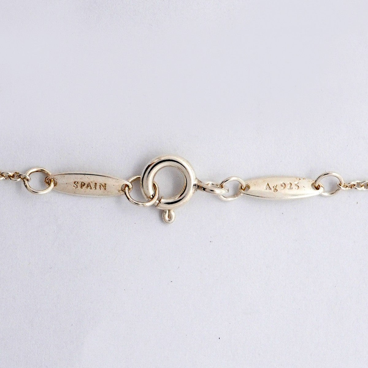 【6jfb0395-k】ティファニー ネックレス バイザヤード 1PD シルバー925 ダイヤモンド【中古】レディース