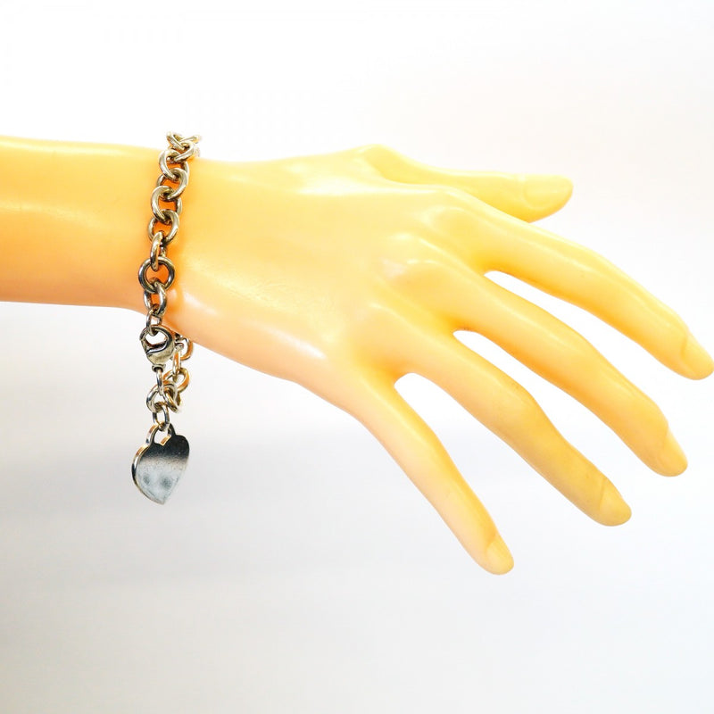 【6jfb0396-k】ティファニー ブレスレット ハートタグ シルバー925【中古】レディース