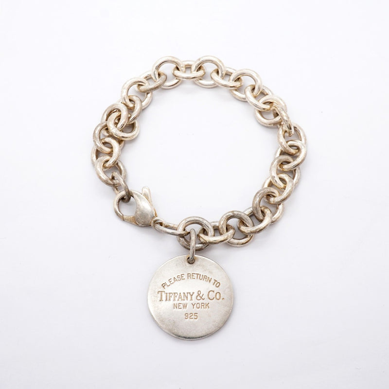 【6jfb0397-k】ティファニー ブレスレット リターントゥ 丸型 サークル シルバー925【中古】レディース