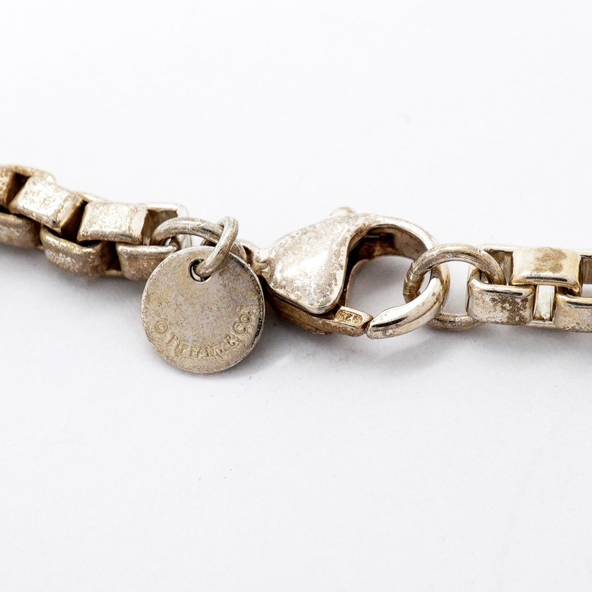 【6jfb0398-k】ティファニー ブレスレット ベネチアン シルバー925【中古】レディース