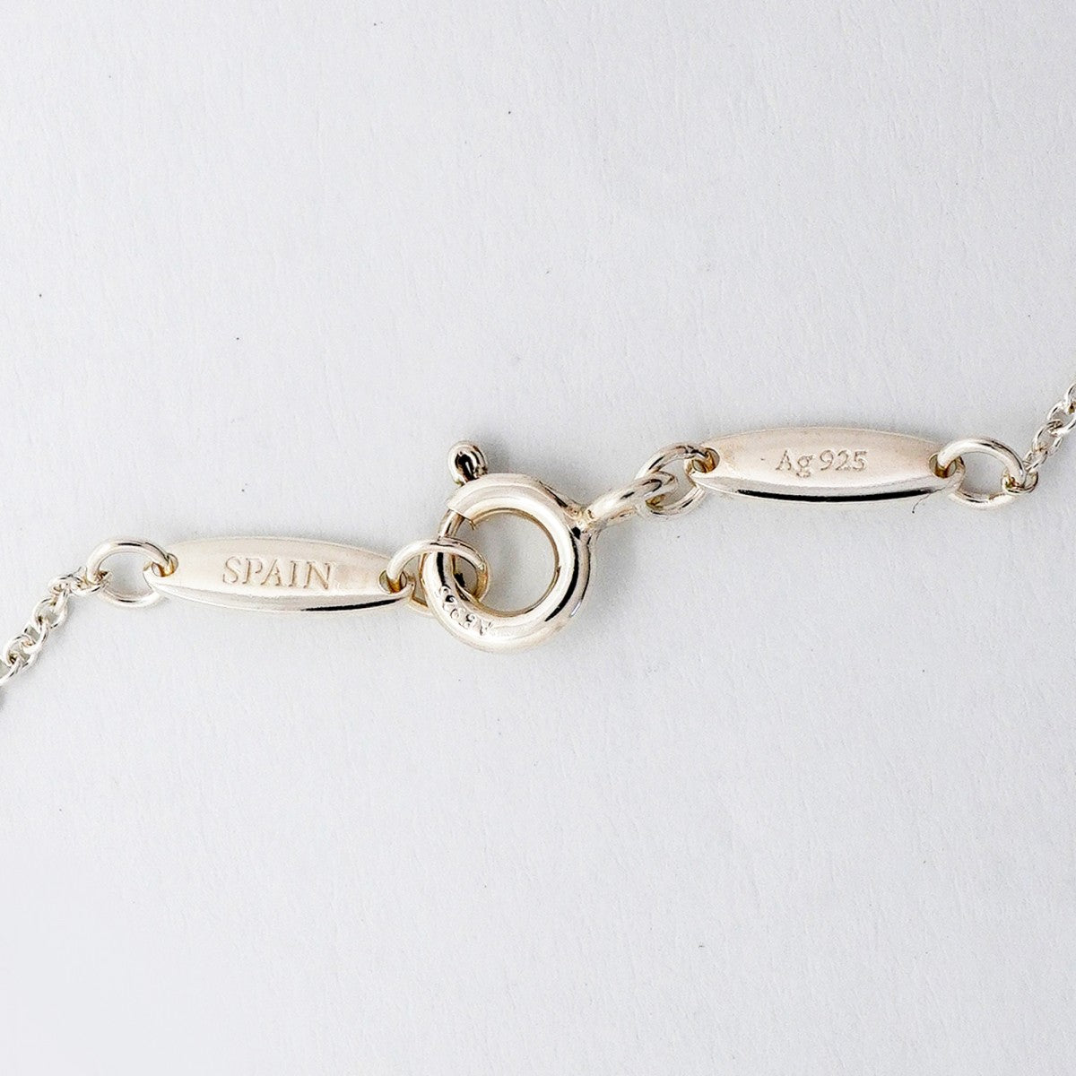 【6jfb0402-k】ティファニー ネックレス バイザヤード シルバー925 アクアマリン【中古】レディース