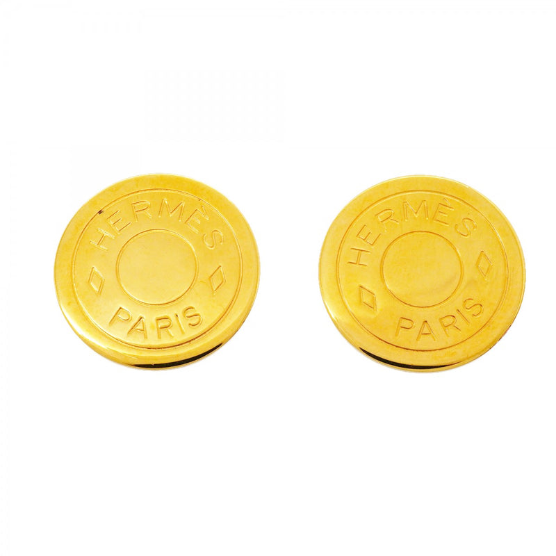 【6jfb0410】エルメス イヤリング セリエ GPメッキ ゴールド【中古】レディース