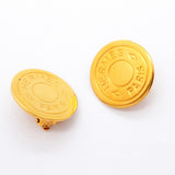 【6jfb0410】エルメス イヤリング セリエ GPメッキ ゴールド【中古】レディース