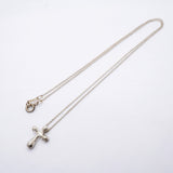 【6jfb0411】ティファニー ネックレス スモールクロス シルバー925【中古】レディース