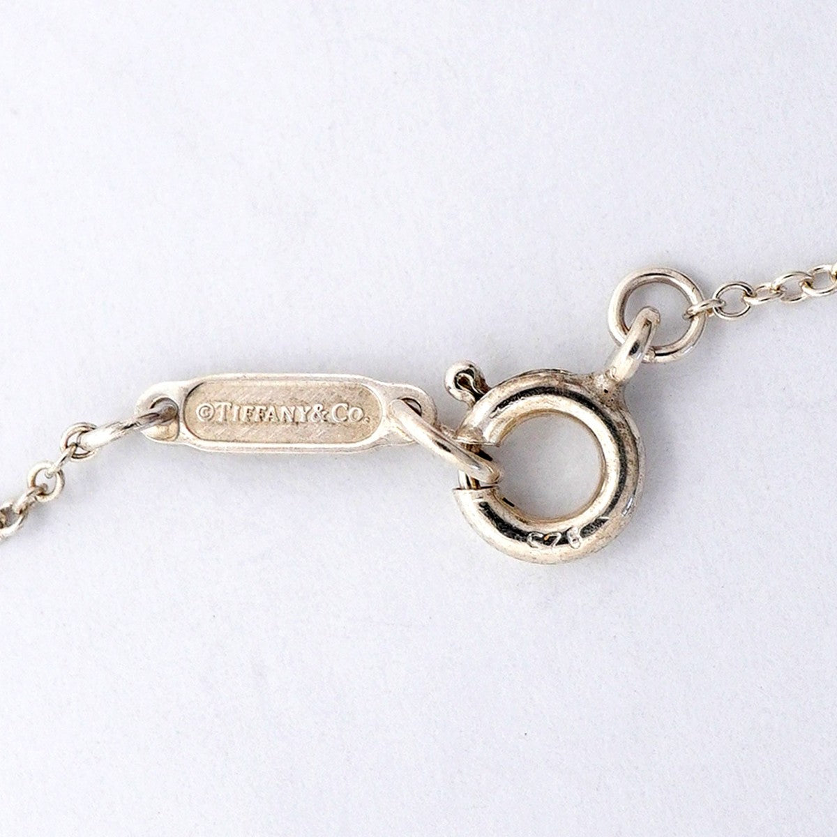 【6jfb0412】ティファニー ネックレス ハートタグ/キー シルバー925【中古】レディース