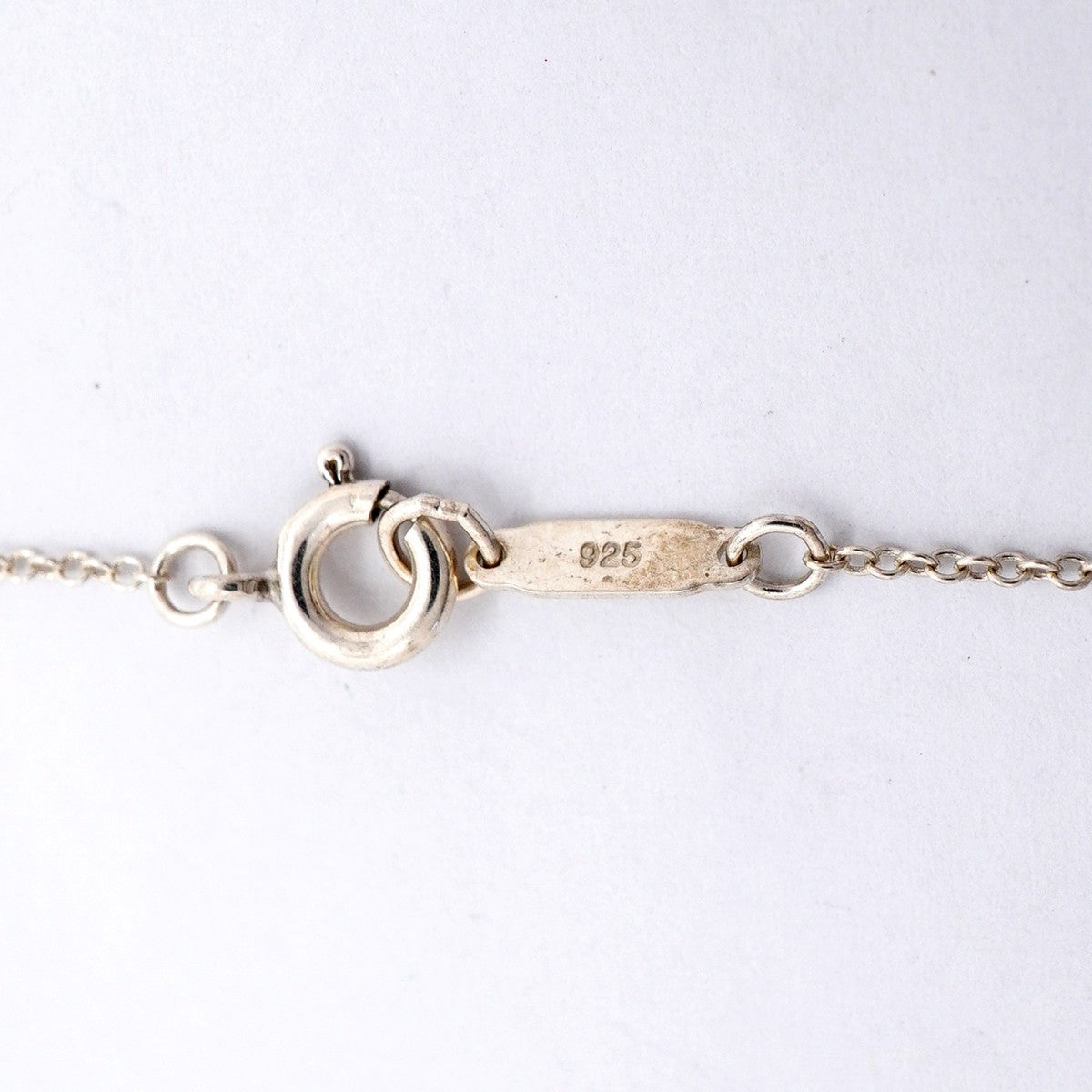【6jfb0412】ティファニー ネックレス ハートタグ/キー シルバー925【中古】レディース