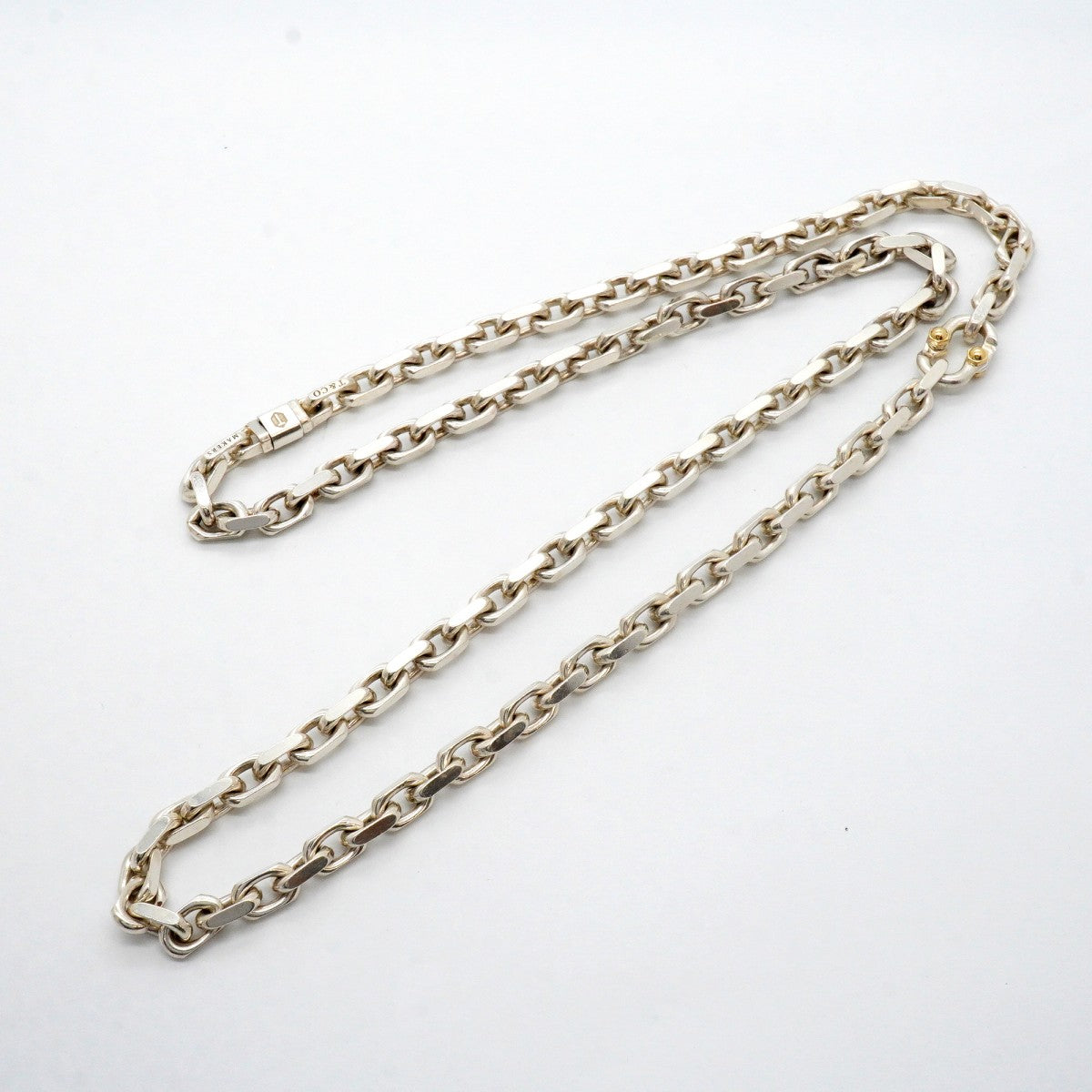 【6jfb0420】ティファニー ネックレス メイカーズ K18YG イエローゴールド シルバー925【中古】メンズ レディース ユニセックス