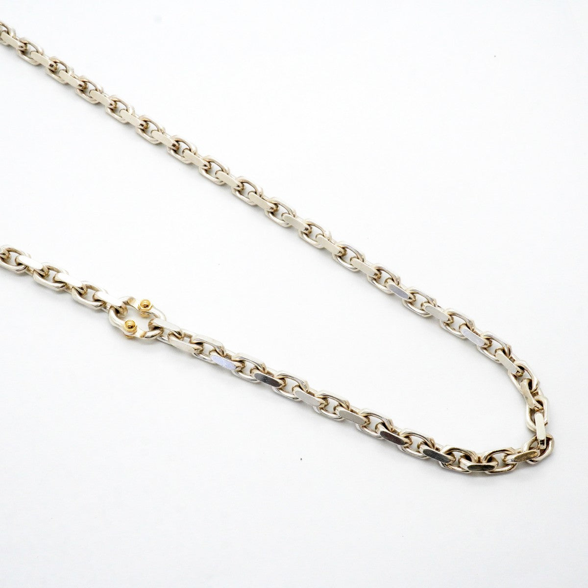 【6jfb0420】ティファニー ネックレス メイカーズ K18YG イエローゴールド シルバー925【中古】メンズ レディース ユニセックス