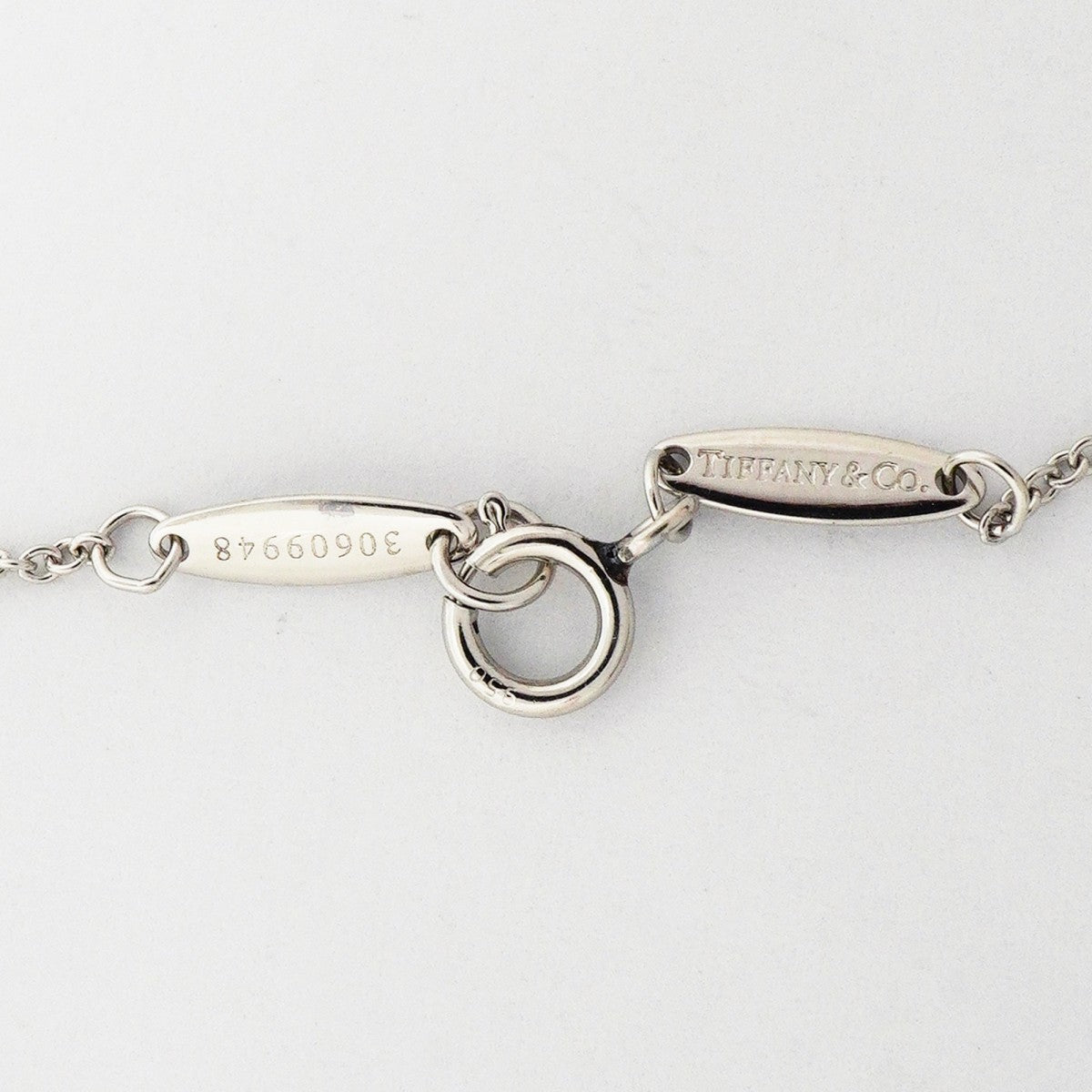 【6jfb0425】ティファニー ネックレス バイザヤード 1PD Pt950 プラチナ ダイヤモンド【中古】レディース