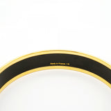 【6jfb0426】エルメス バングル エマイユPM カレーシュ GPメッキ 七宝焼き ゴールド レッド【中古】レディース