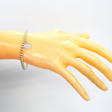 【6jfb0427】ティファニー ブレスレット リターントゥ/ハートタグ/ボールチェーン シルバー925【中古】レディース