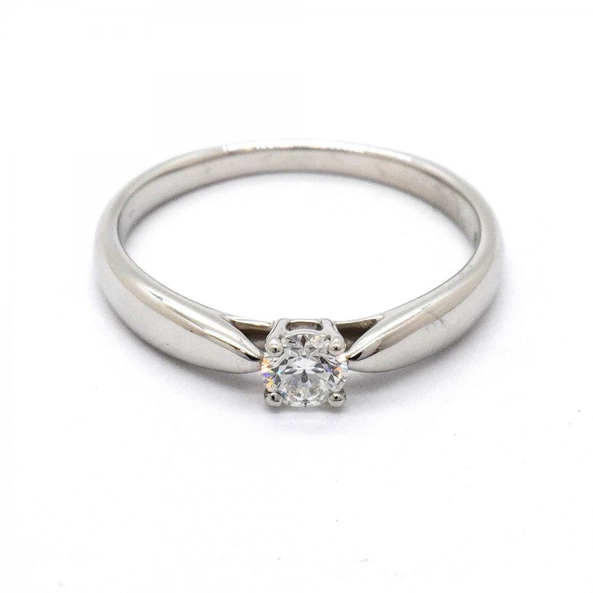 【6jfb0431】ティファニー リング ハーモニー 1PD Pt950 プラチナ ダイヤモンド 0.19ct 11.5号【中古】レディース