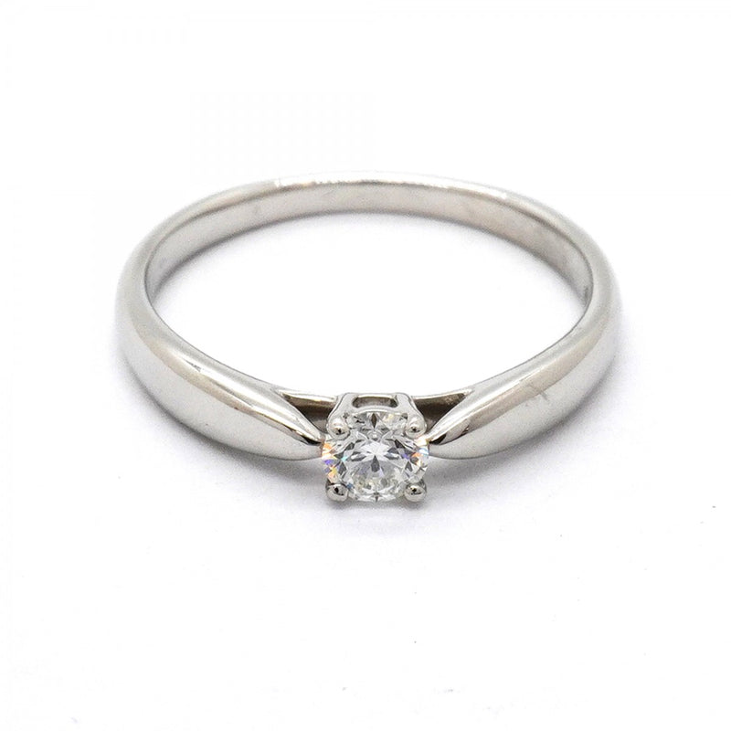 【6jfb0431】ティファニー リング ハーモニー 1PD Pt950 プラチナ ダイヤモンド 0.19ct 11.5号【中古】レディース