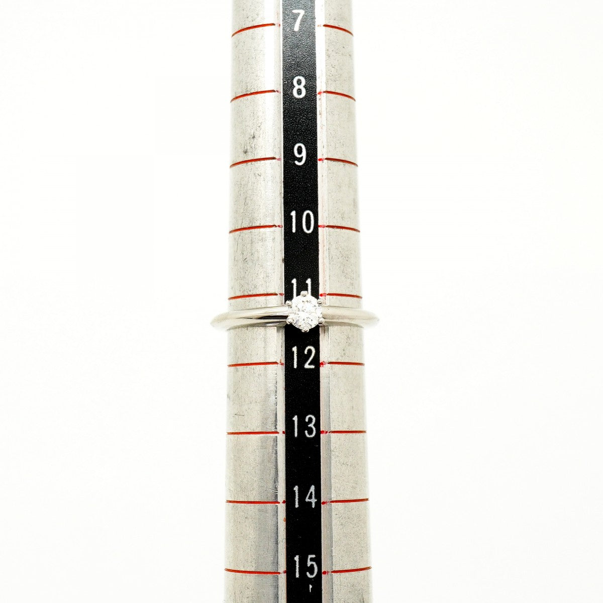 【6jfb0434】ティファニー リング ソリティア 1PD Pt950 プラチナ ダイヤモンド 0.23ct 11号【中古】レディース