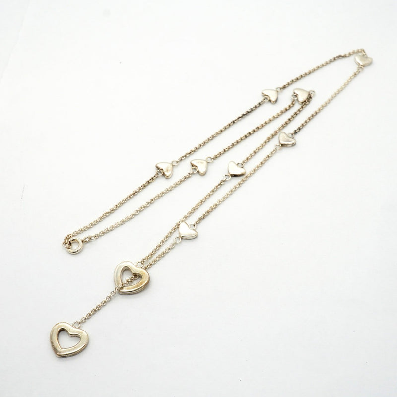 【6jfb0438】ティファニー ネックレス ハートリンク/ラリアット シルバー925【中古】レディース