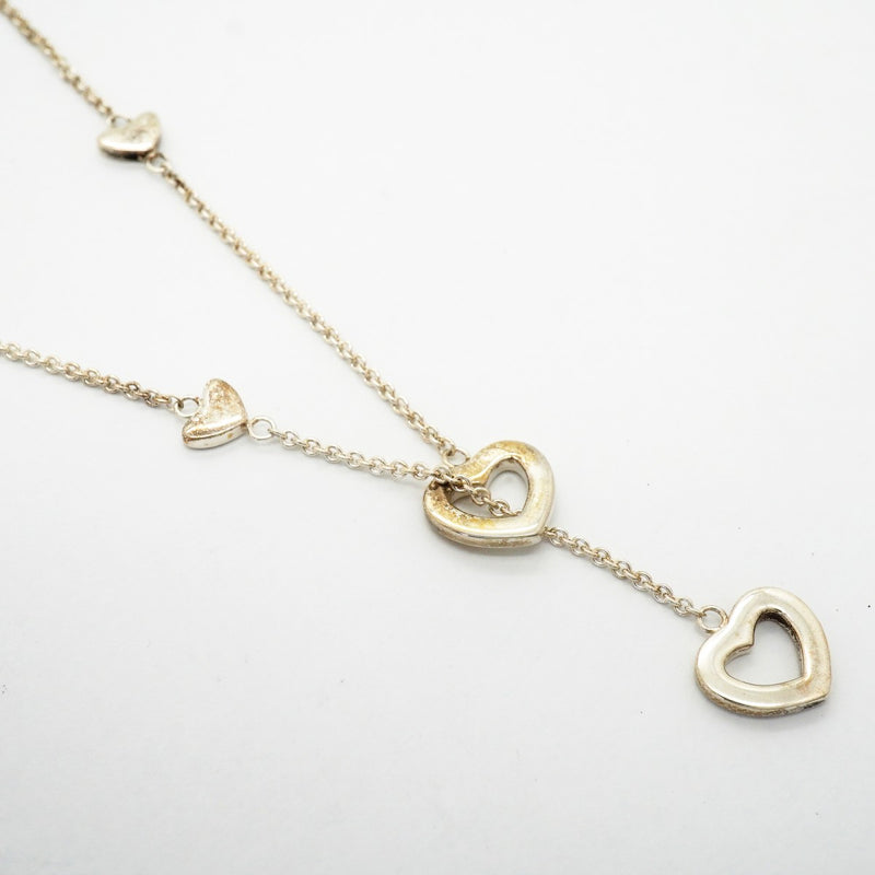 【6jfb0438】ティファニー ネックレス ハートリンク/ラリアット シルバー925【中古】レディース