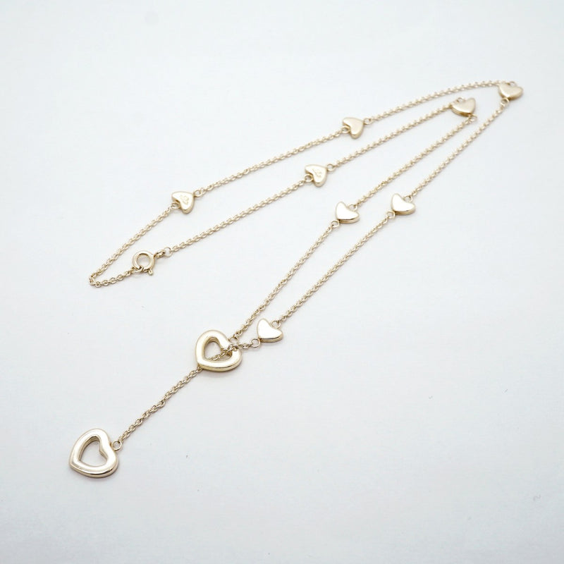 【6jfb0444】ティファニー ネックレス ハートリンク/ラリアット シルバー925【中古】レディース