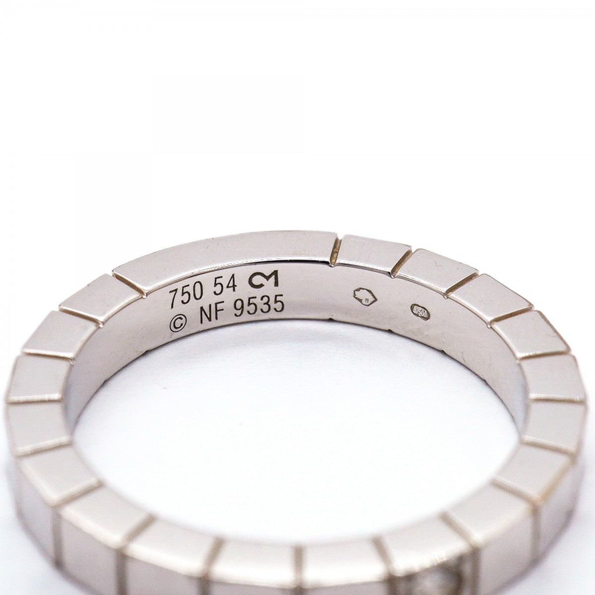 【6jfb0446】カルティエ リング ラニエール 1PD K18WG ホワイトゴールド ダイヤモンド ＃54【中古】レディース