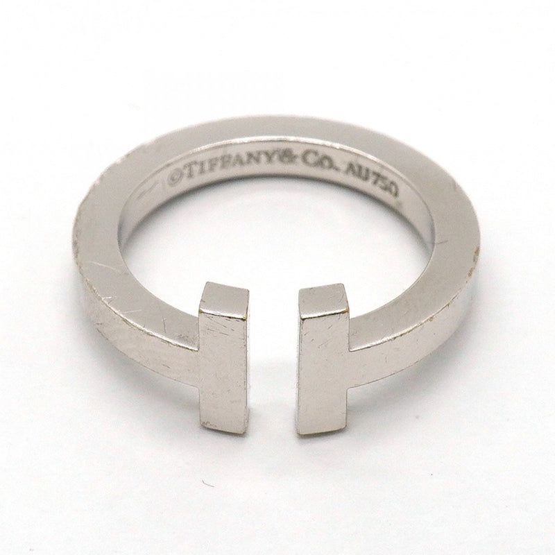 【6jfb0451】ティファニー リング Tスクエア K18WG ホワイトゴールド 12.5号【中古】レディース