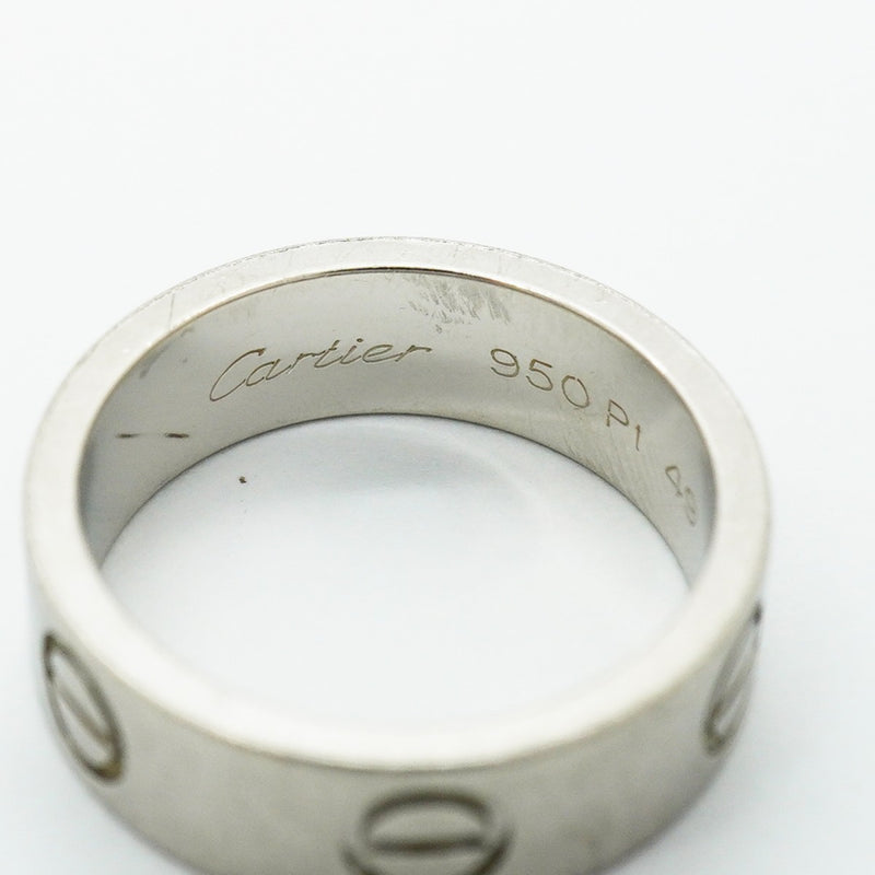【6jfb0456】カルティエ リング ラブ Pt950 プラチナ ＃49【中古】レディース
