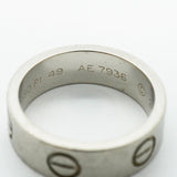 【6jfb0456】カルティエ リング ラブ Pt950 プラチナ ＃49【中古】レディース
