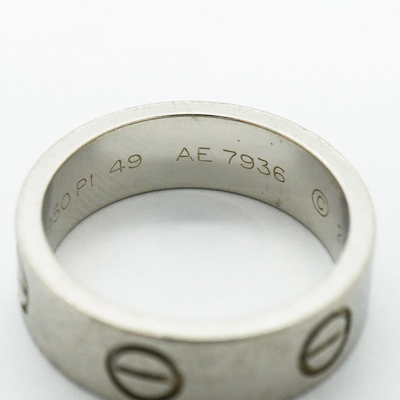【6jfb0456】カルティエ リング ラブ Pt950 プラチナ ＃49【中古】レディース