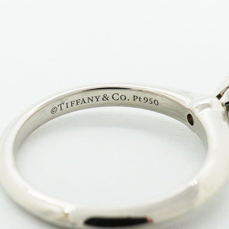 【6jfb0458】ティファニー リング ソリティア 1PD Pt950 プラチナ ダイヤモンド 0.26ct 5.5号【中古】レディース