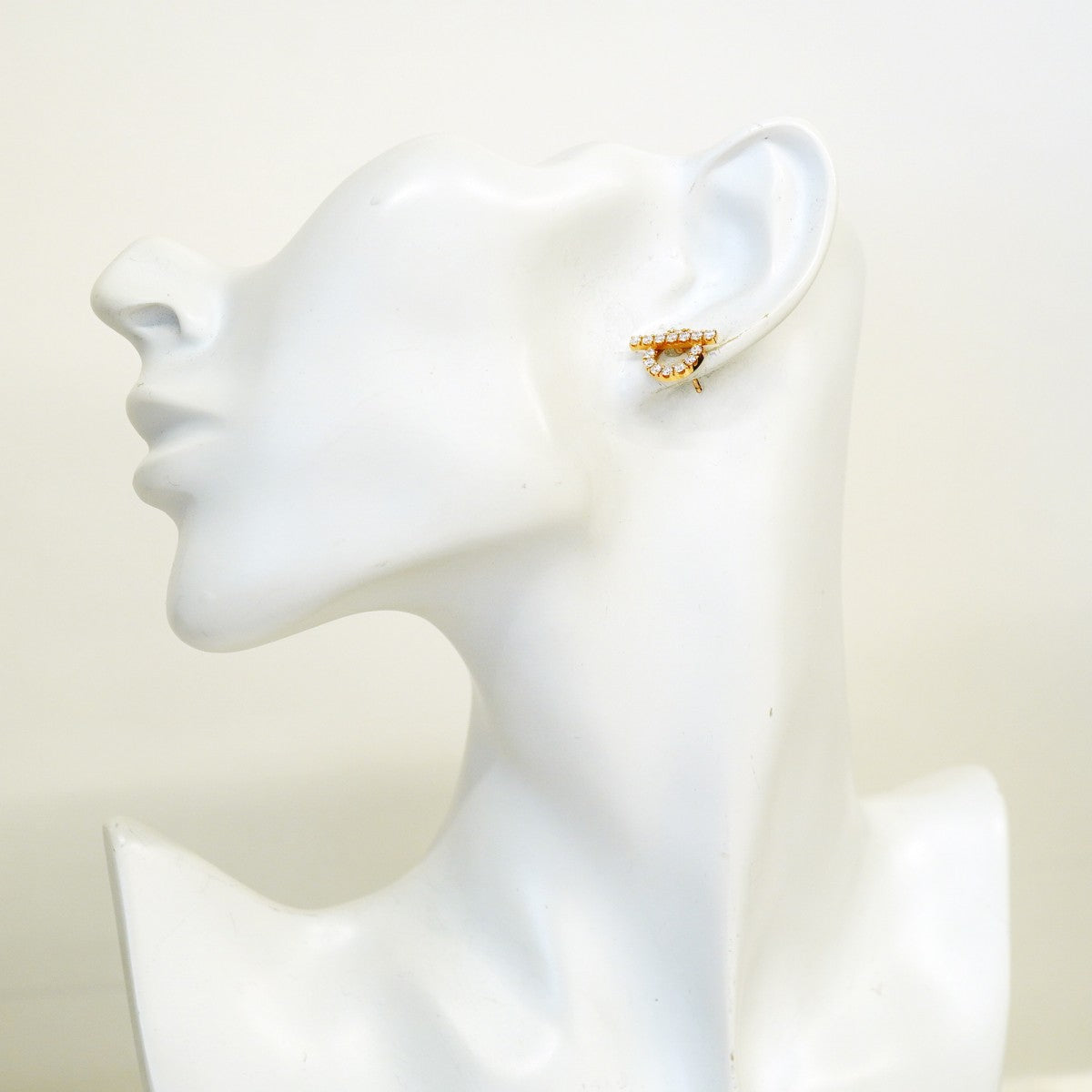 【6jfb0460】エルメス ピアス フィネス K18PG ピンクゴールド ダイヤモンド【中古】レディース