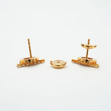 【6jfb0460】エルメス ピアス フィネス K18PG ピンクゴールド ダイヤモンド【中古】レディース