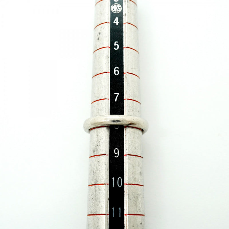 【6jfb0466】ティファニー リング カーブドバンド Pt950 プラチナ ダイヤモンド 8号【中古】レディース