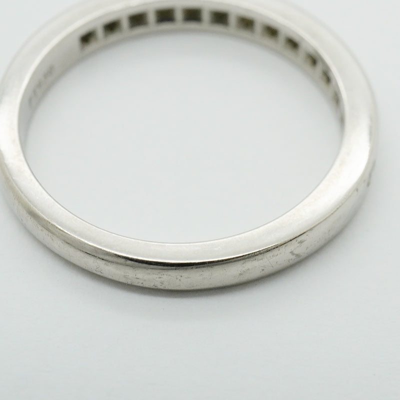 【6jfb0467】ティファニー リング チャネルセッティング Pt950 プラチナ ダイヤモンド 11.5号【中古】レディース