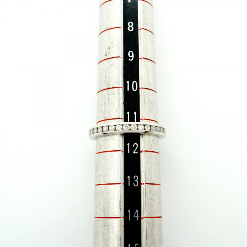【6jfb0467】ティファニー リング チャネルセッティング Pt950 プラチナ ダイヤモンド 11.5号【中古】レディース