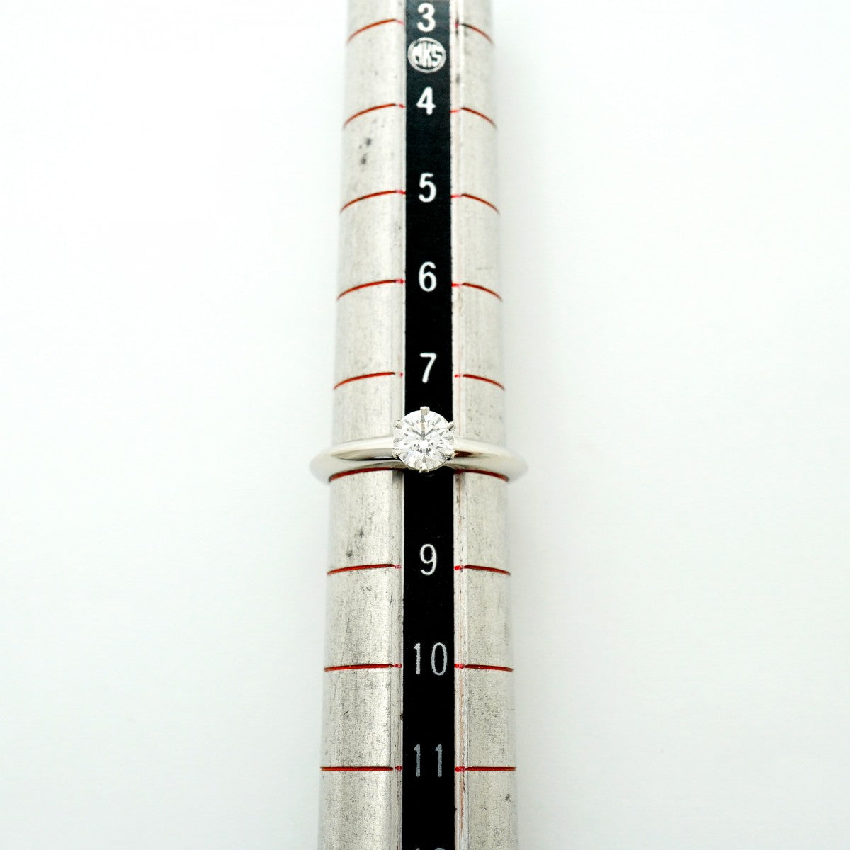 【6jfb0468】ティファニー リング ソリティア 1PD Pt950 プラチナ ダイヤモンド 0.41ct 8号【中古】レディース